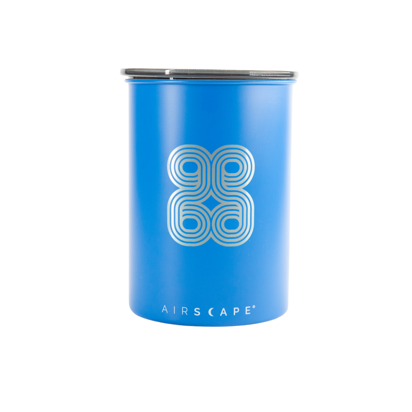 OZO Coffee Airscape Canister Blue with OZO Logo