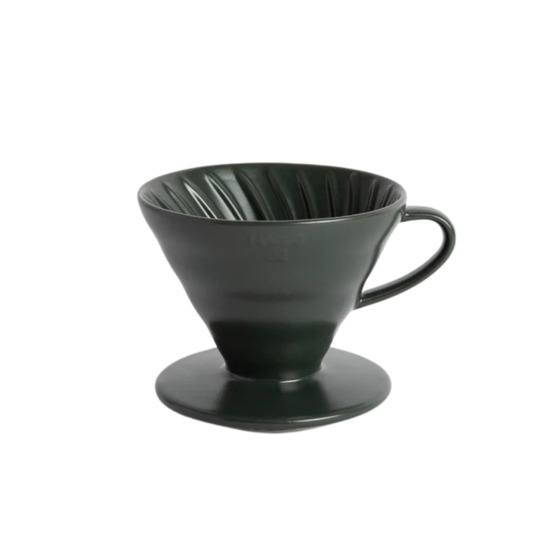 Hario V60 Ceramic Dripper in Matte Black – Classic Pour-Over Brewer