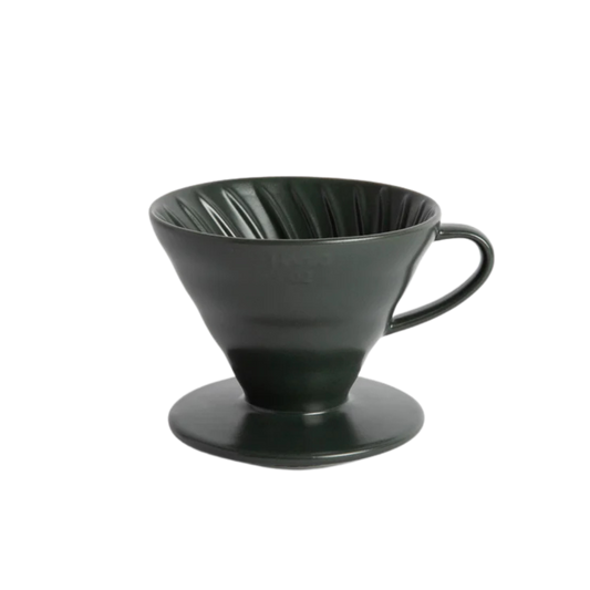 Hario V60 Ceramic Dripper in Matte Black – Classic Pour-Over Brewer