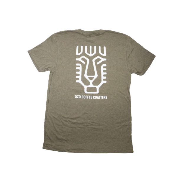 Lion Glyph Tee Green Back