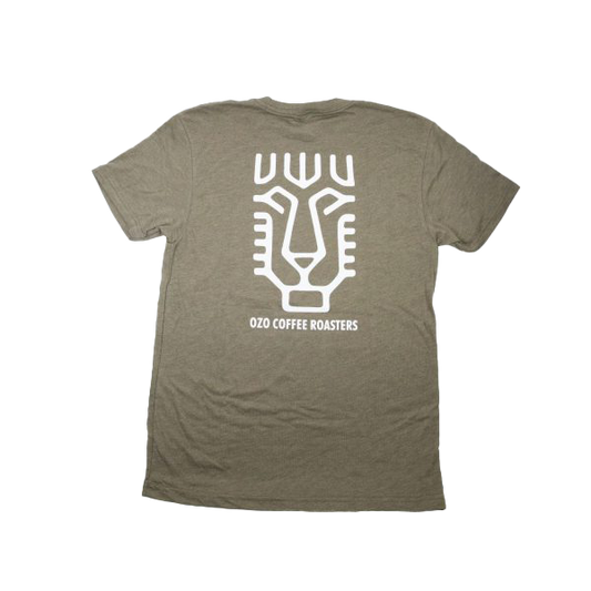 Lion Glyph Tee Green Back