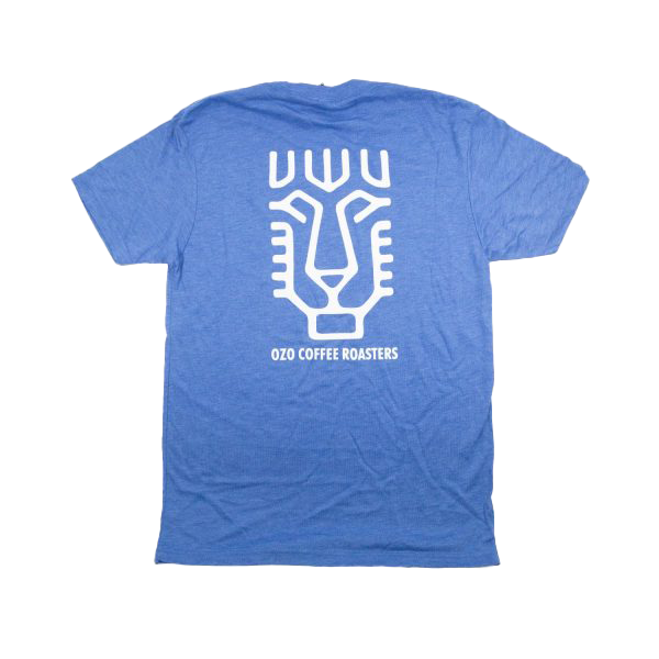 Lion Glyph Tee Blue Back