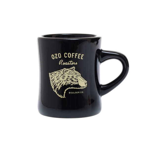 OZO Black Bear Ceramic Diner Mug