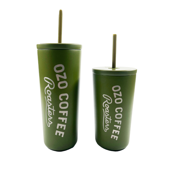 16oz and 24oz OZO Coffee Cold Cups Green