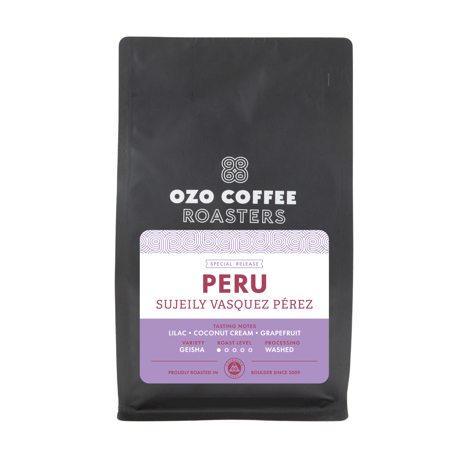 Peru Sujeily Vasquez Pérez Washed Geisha | 12oz Specialty Coffee | OZO Coffee Roasters