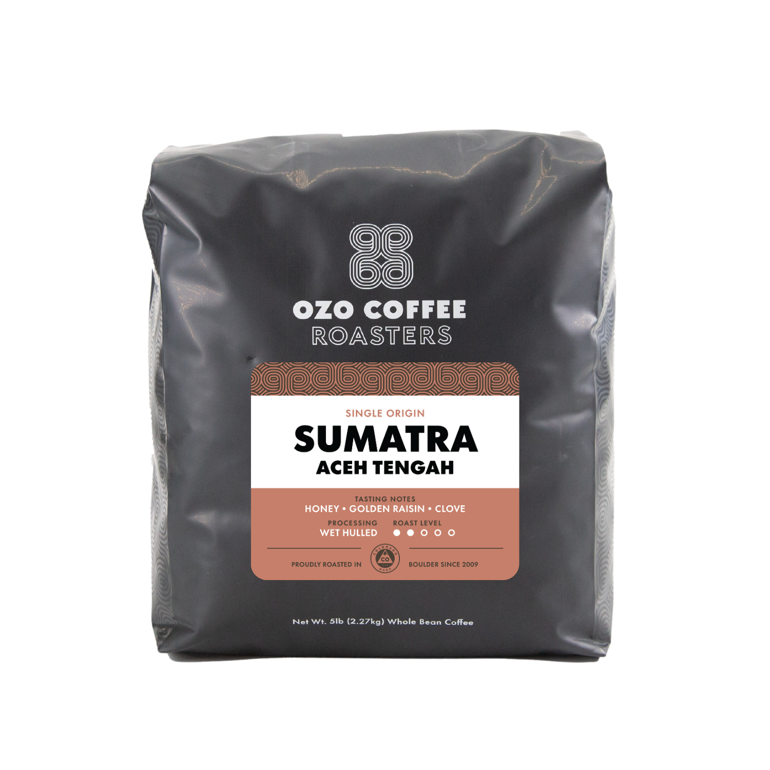 Sumatra Aceh Tengah | 5lb Bulk Whole Bean Coffee | OZO Coffee Roasters Colorado