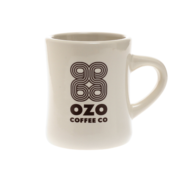 OZO Logo Ceramic Diner Mug White